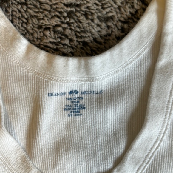 White Ribbed Tank Top - Picture 2 of 3